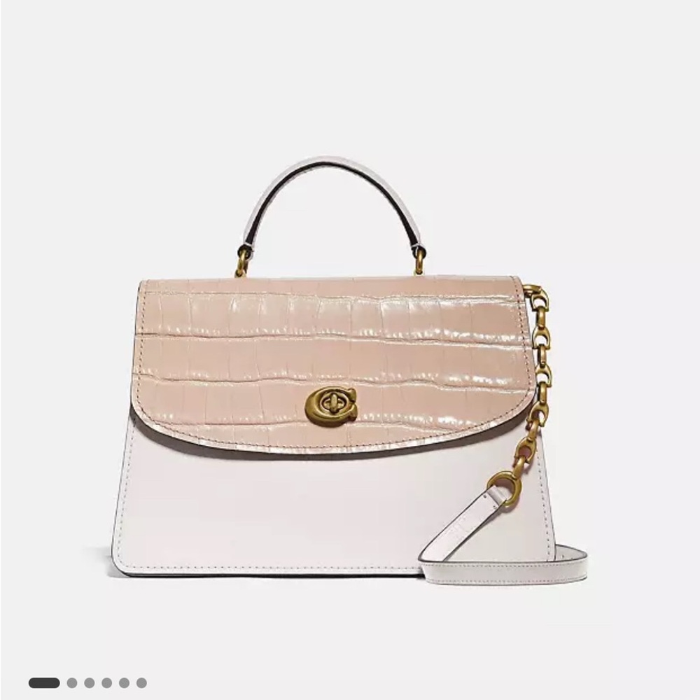 ISO Coach Parker top handle embossed croc